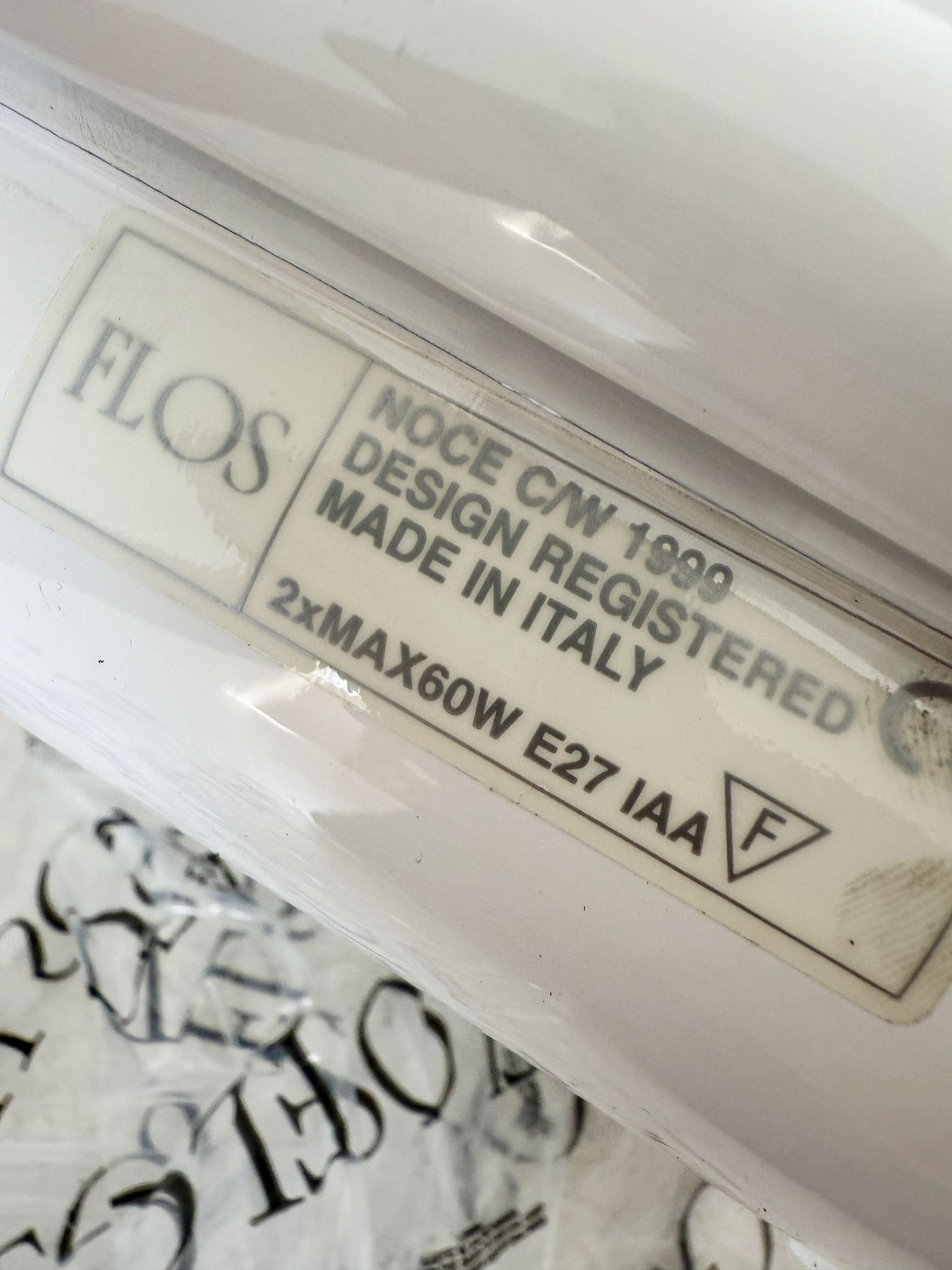 Lampada da parete "Noce" – Achille Castiglioni per Flos, 1990