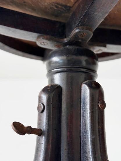 Fischel swivel stool, Czechoslovakia, early 1900s (circa 1920s–1930s).