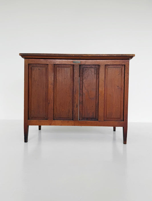 Vintage Solid Wood Desk – 1930s/1940s