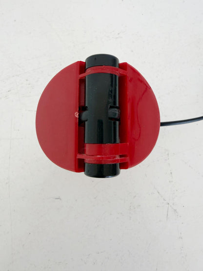 Lampada da tavolo pieghevole rossa in ABS, produzione italiana, anni '80, attribuita a Stilplast
