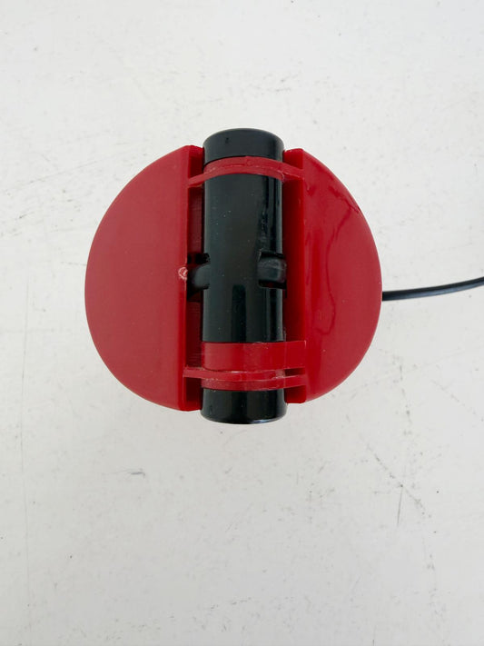 Lampada da tavolo pieghevole rossa in ABS, produzione italiana, anni '80, attribuita a Stilplast