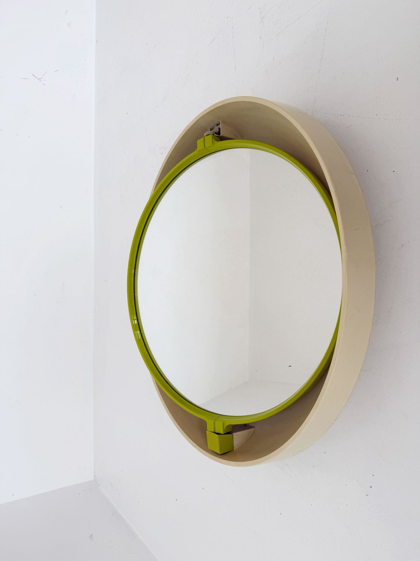 Illuminated Wall Mirror, Space Age Design, 1970s