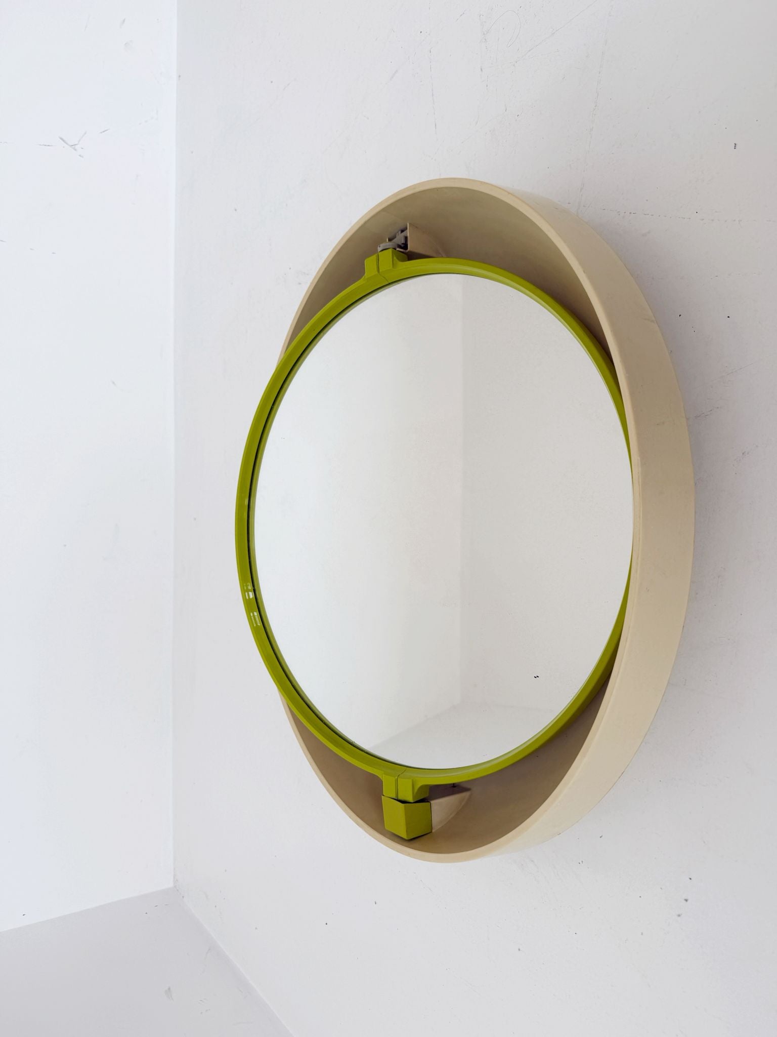 Illuminated Wall Mirror, Space Age Design, 1970s