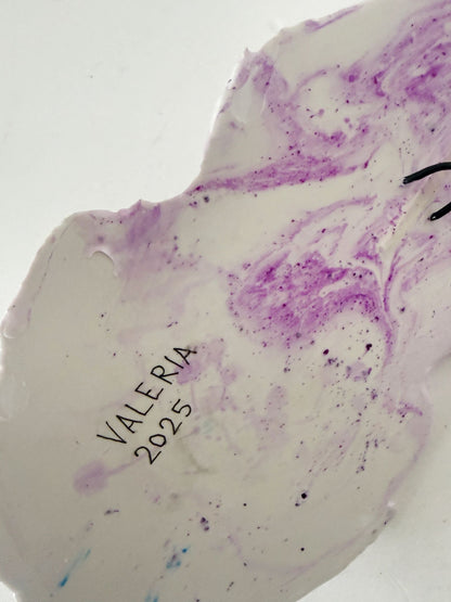 Hand-molded and finished gesso- Valeria