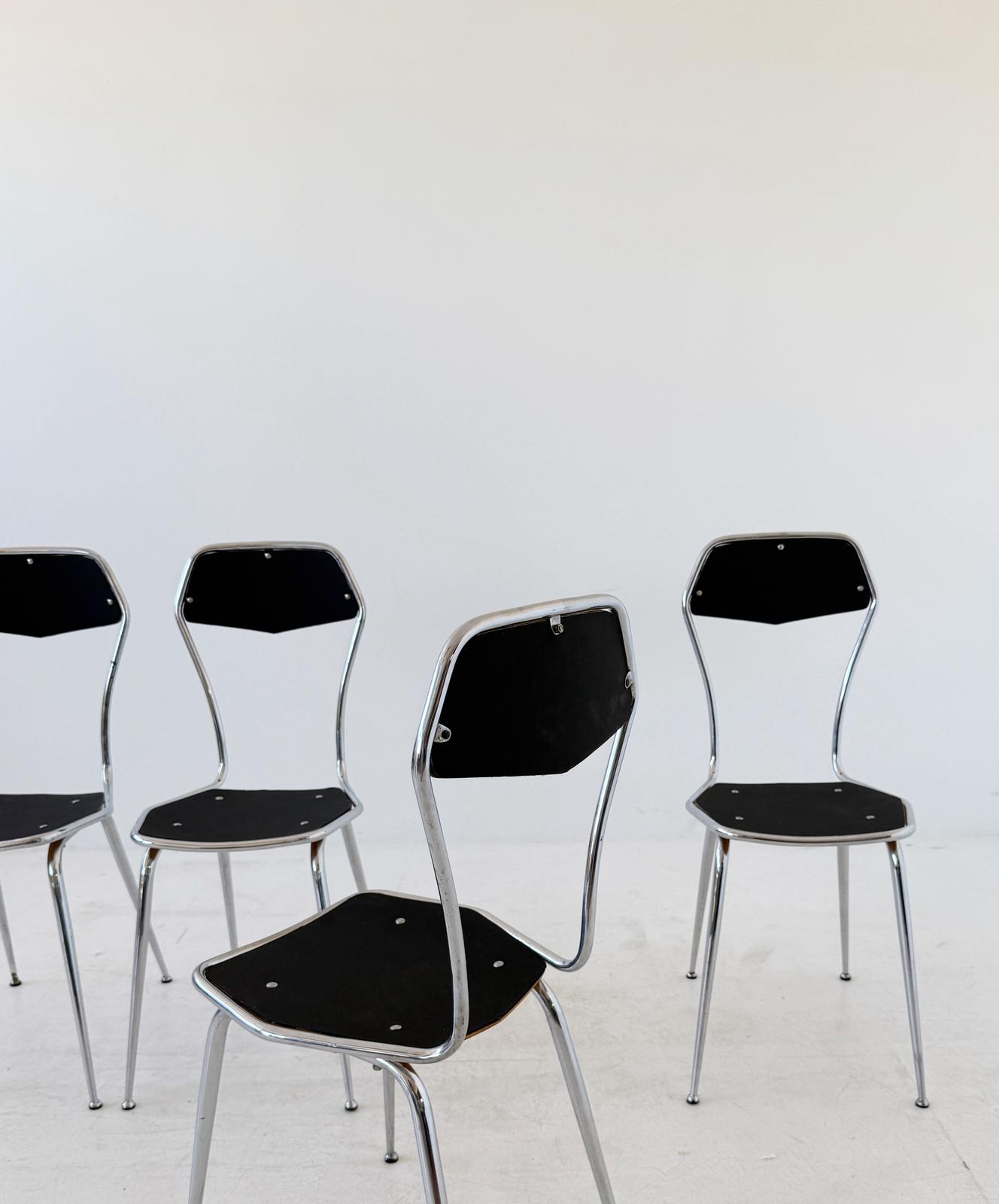 Set of four vintage chairs