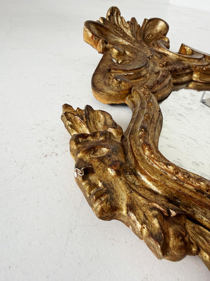 Carved and gilded mirror, Italy, mid-18th century (central-northern area)