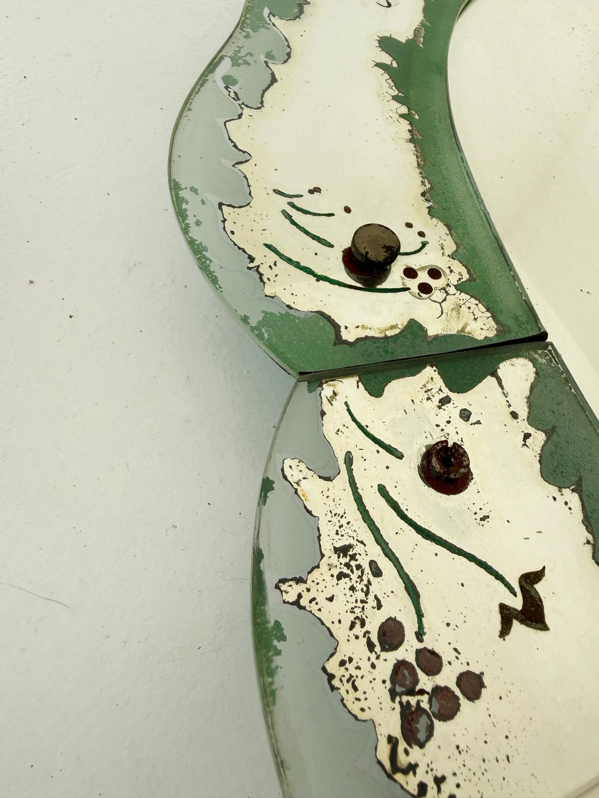 Specchio vintage da parete, Italia, anni ’40.