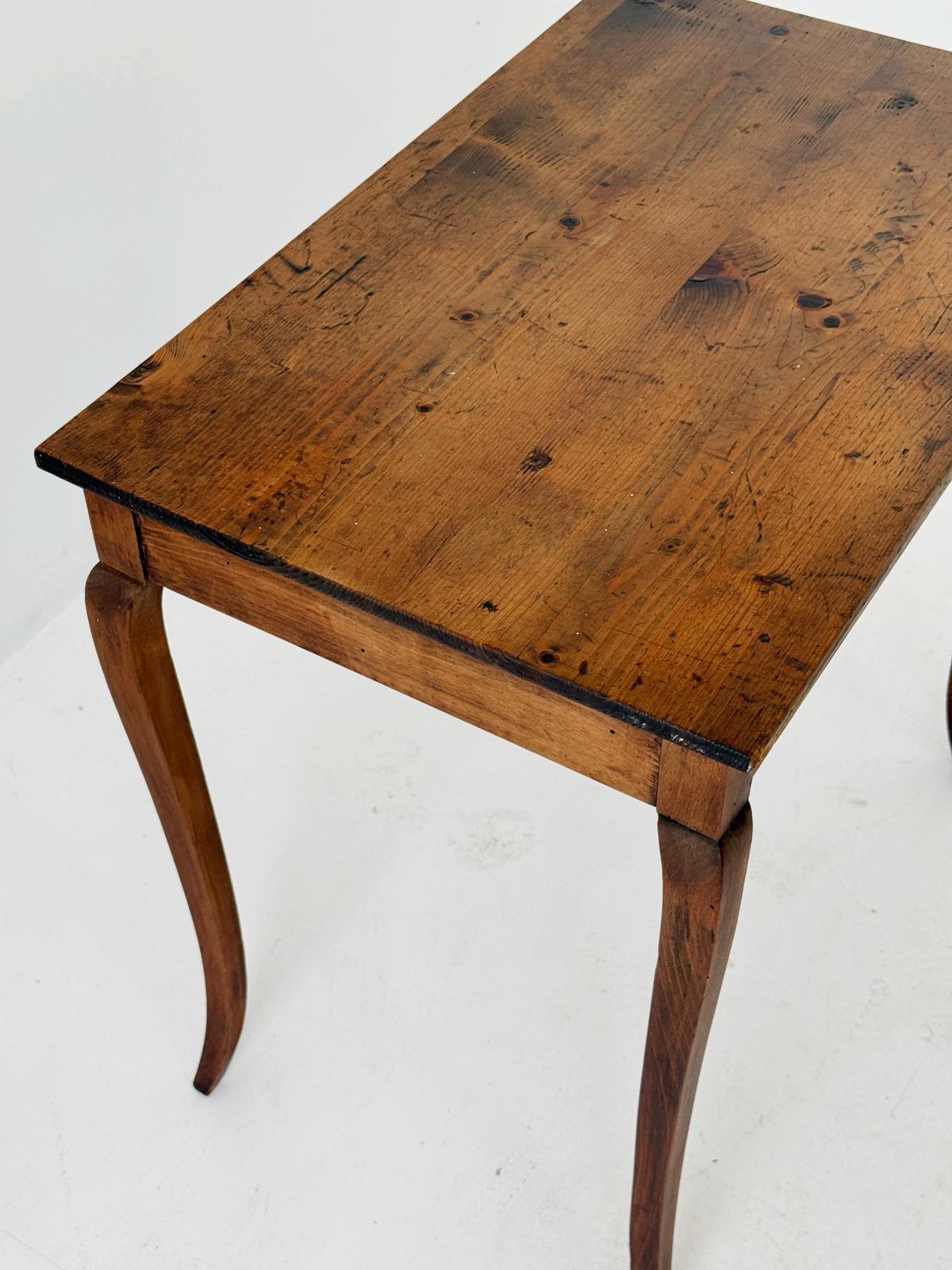 Rustic Walnut Work Table, 19th Century Italy