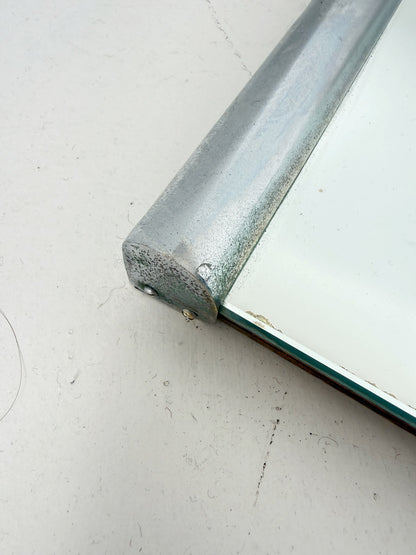 Rectangular mirror with aluminum profiles – 1970s