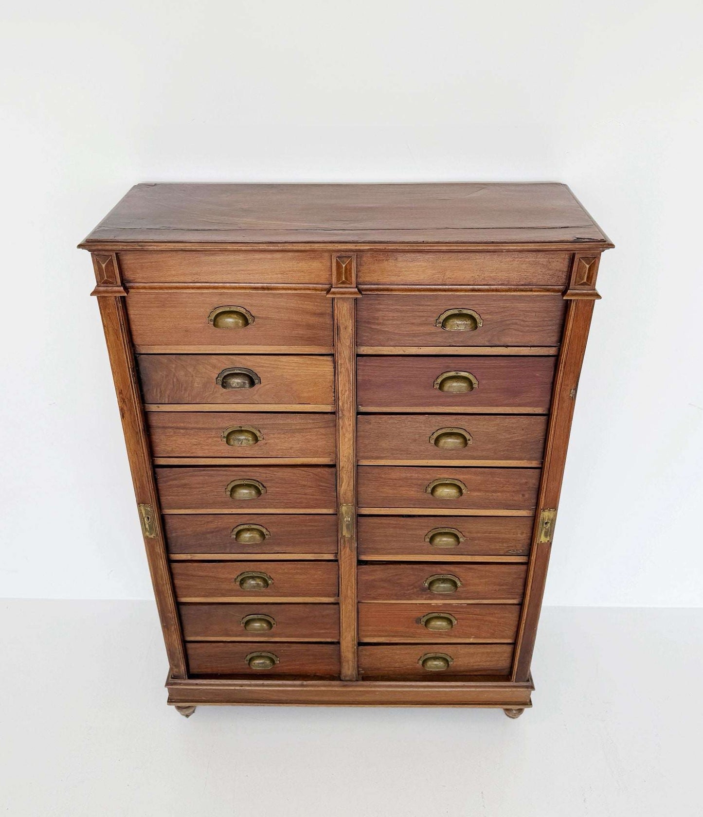 Wooden filing cabinet with drawers – early 1900s