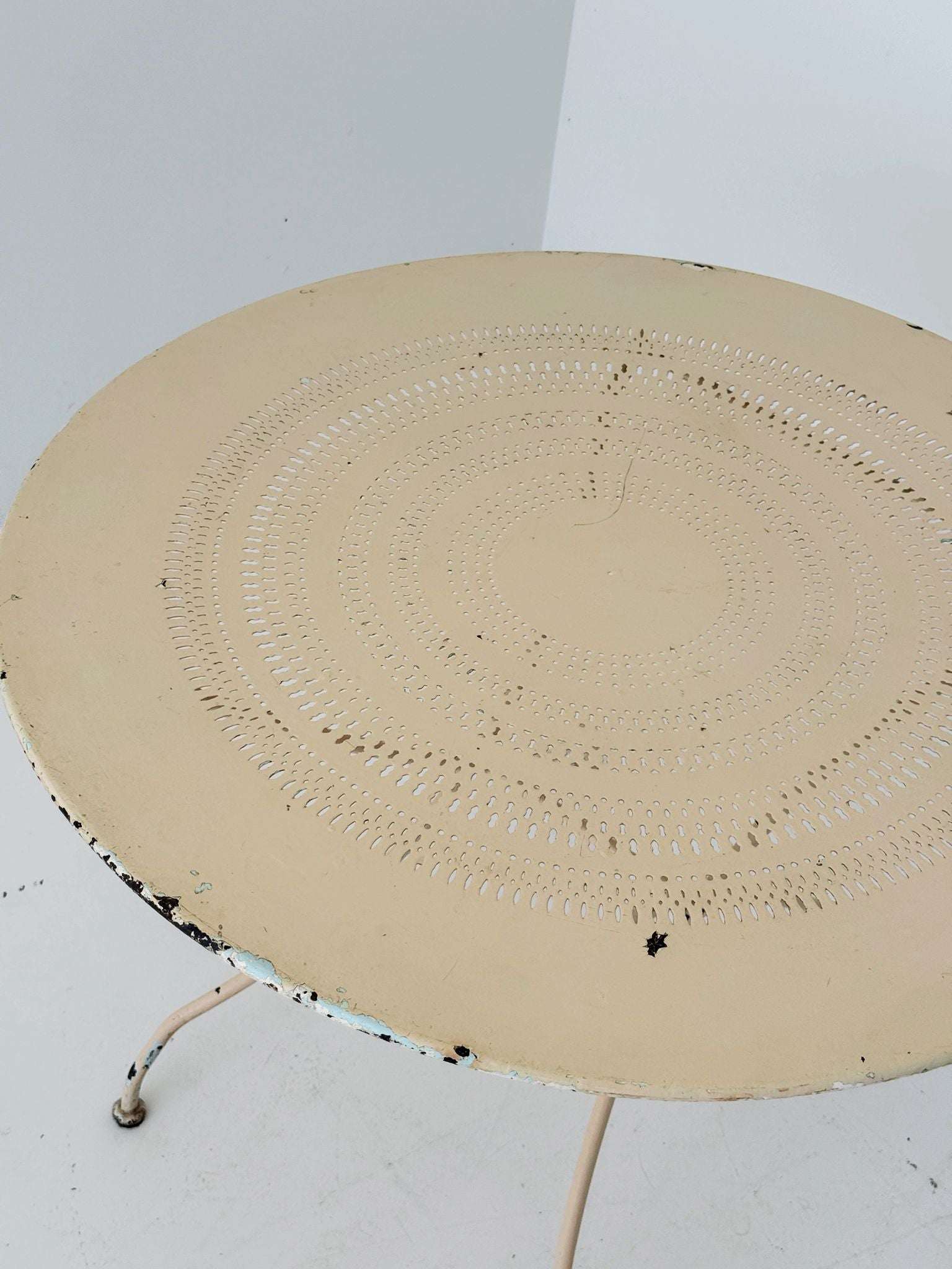 1950s-era Folding Iron Garden Table