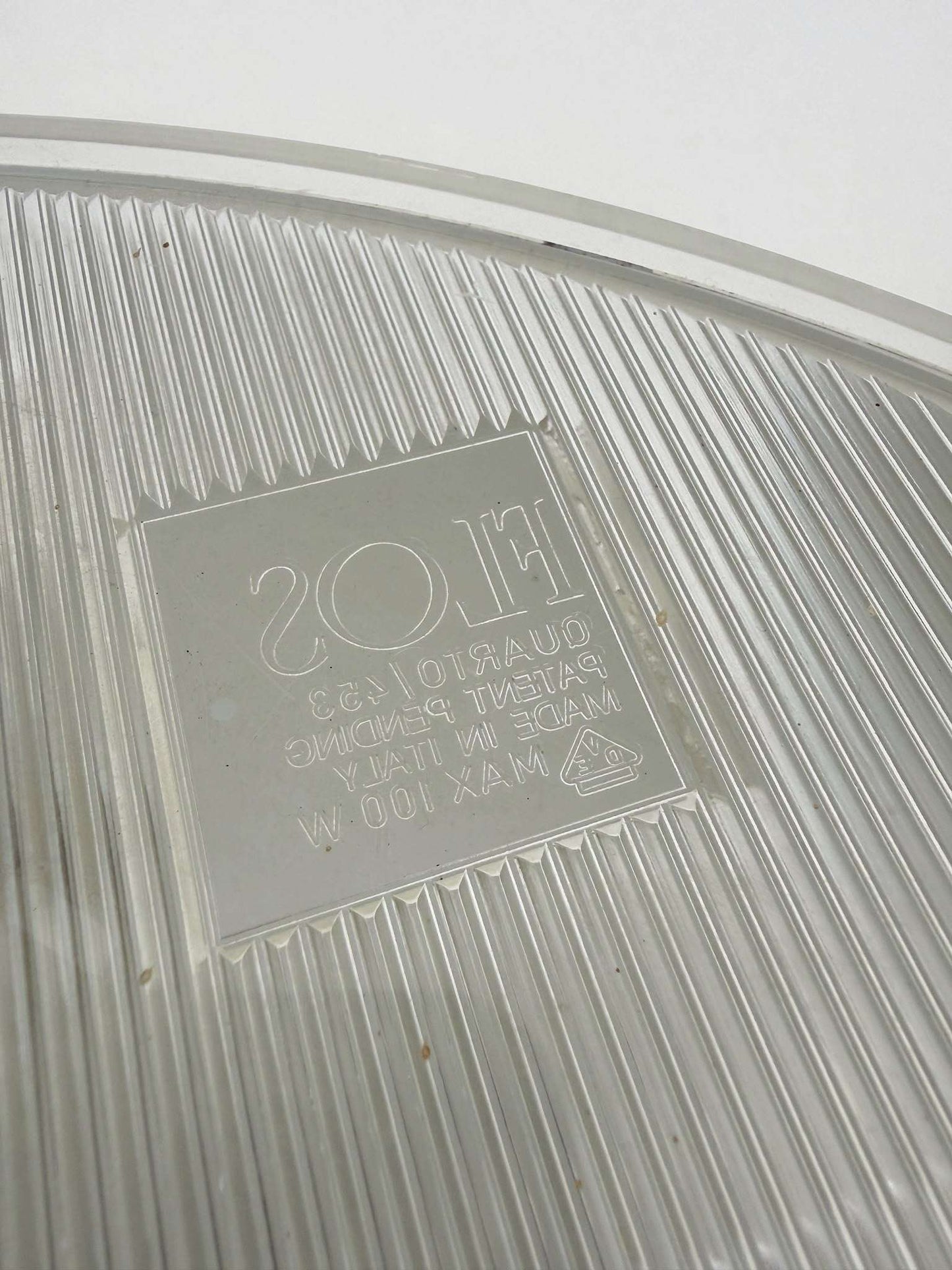 Flos "Quarto" vintage wall light – satin aluminum