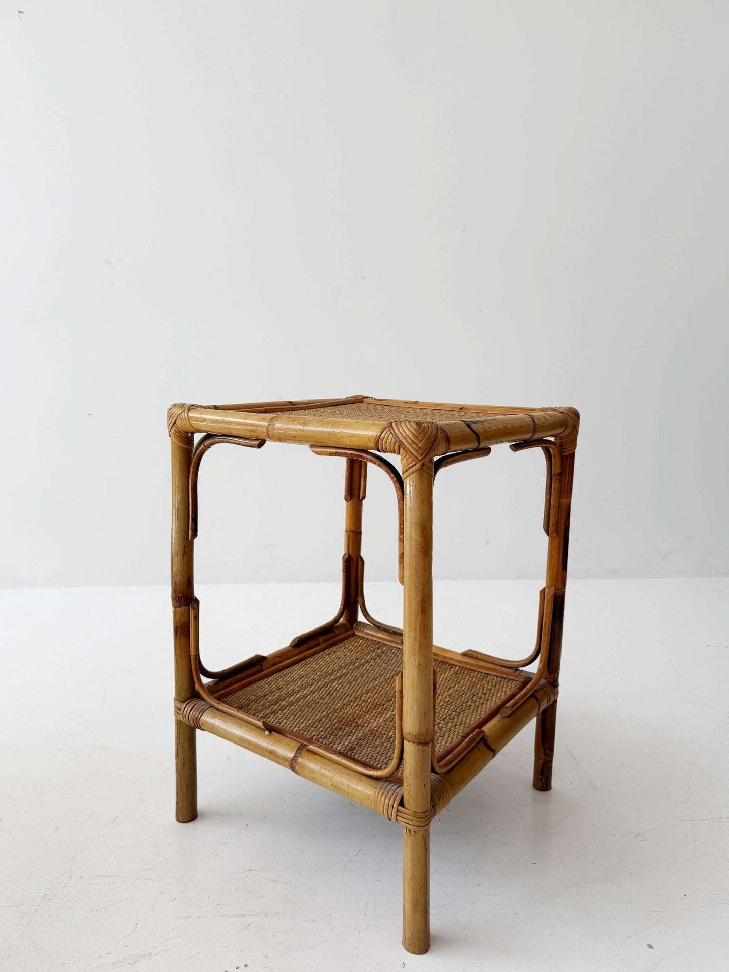 bamboo and rattan coffee table