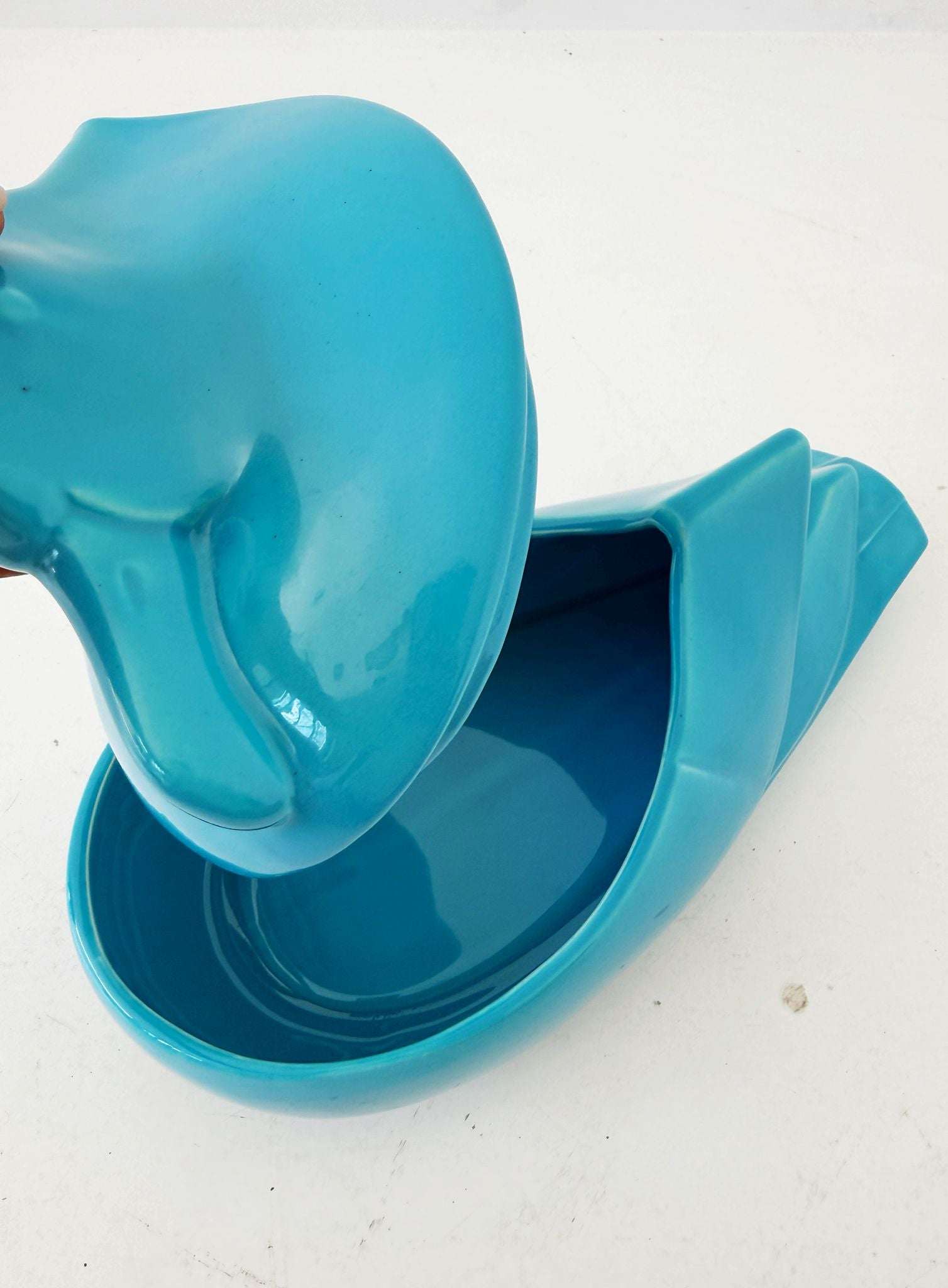 Ferlaro decorative ceramic in the shape of a duck