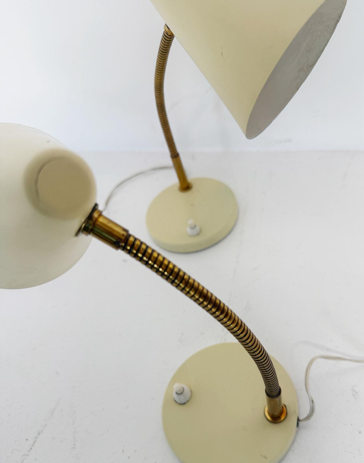 Pair of Adjustable Table Lamps, 1960s