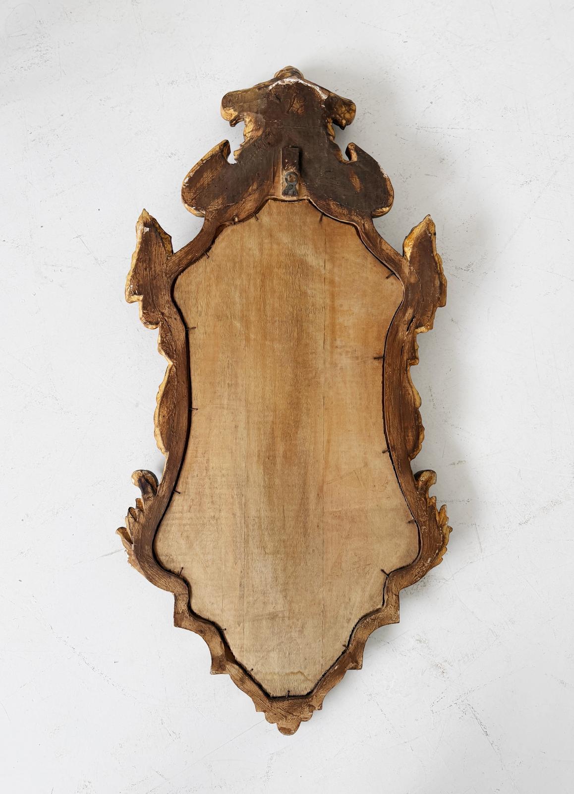 Carved and gilded mirror, Italy, mid-18th century (central-northern area)