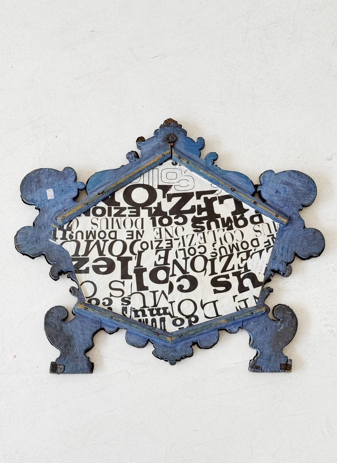 Silver-plated embossed copper altar card, 18th century