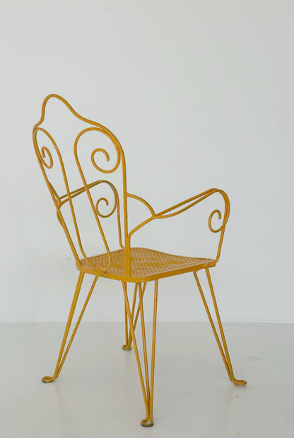Wrought iron chair