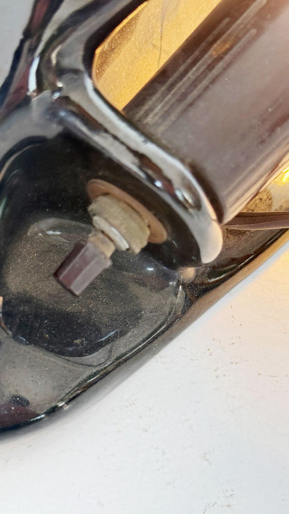 Glazed Ceramic Sculpture Lamp – 1940s/1950s