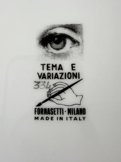 Piero Fornasetti, piatto “Tema e Variazioni” n. 334