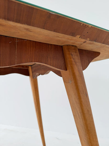 Tavolo con piano verde