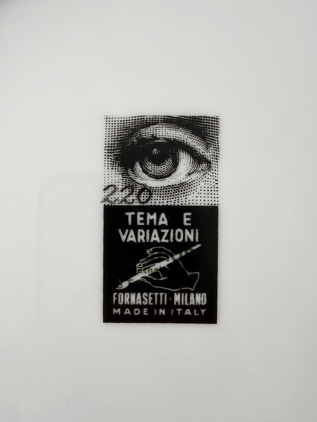 Piero Fornasetti, piatto “Tema e Variazioni” n. 220