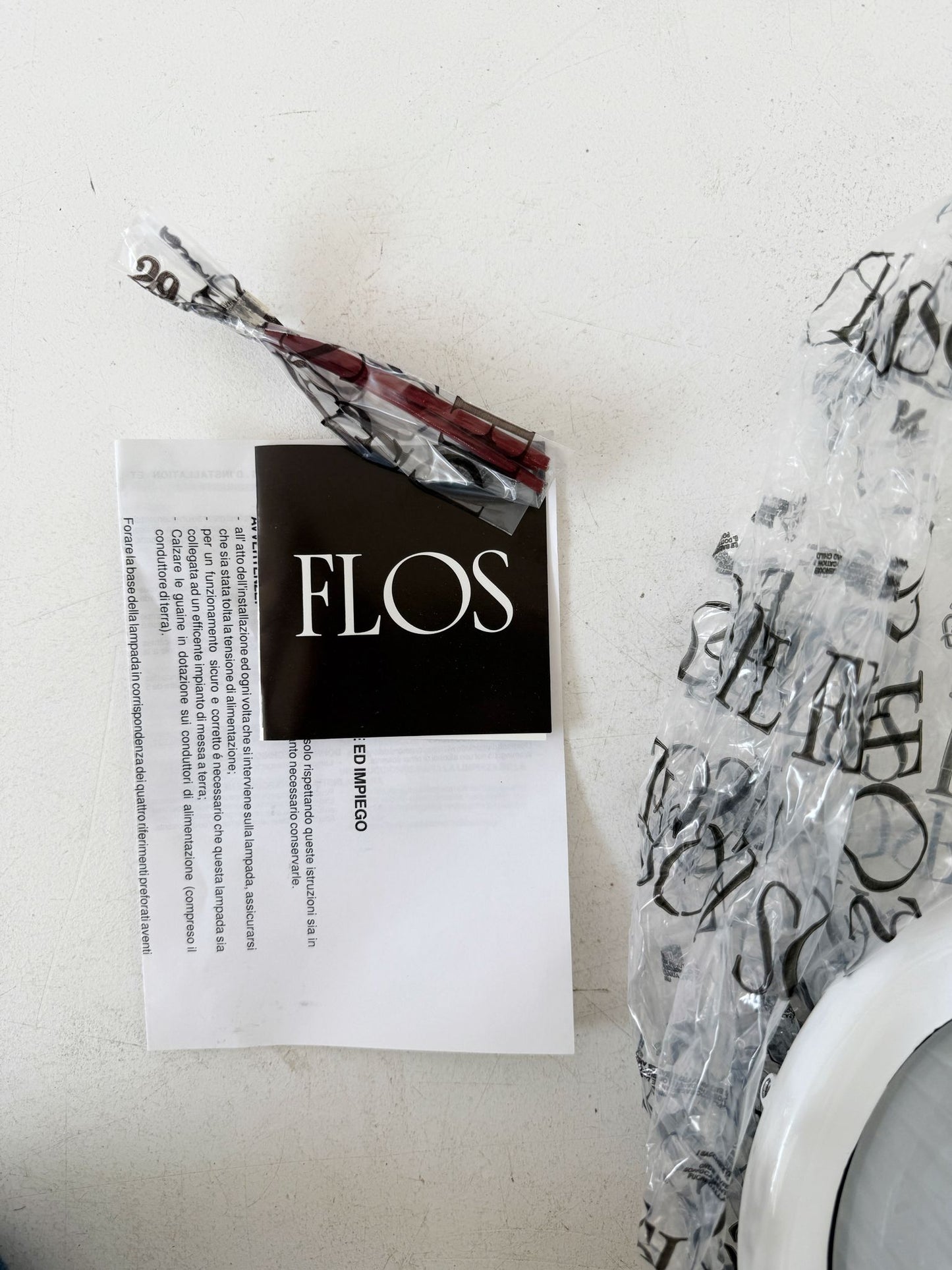 Lampada da parete "Noce" – Achille Castiglioni per Flos, 1990