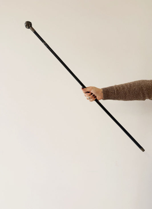 Cane with internal blade and military pommel, first half of the 20th century