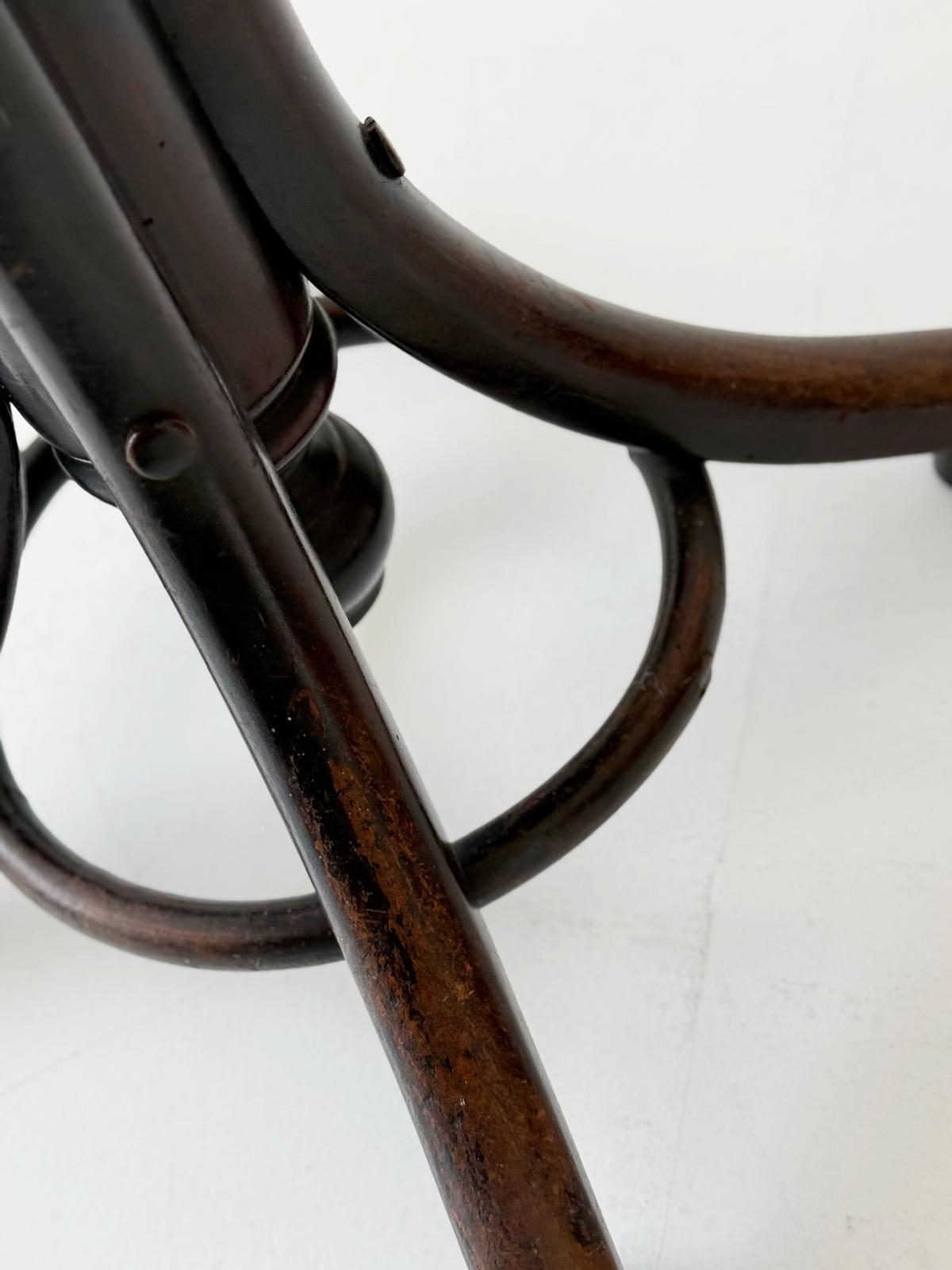 Fischel swivel stool, Czechoslovakia, early 1900s (circa 1920s–1930s).