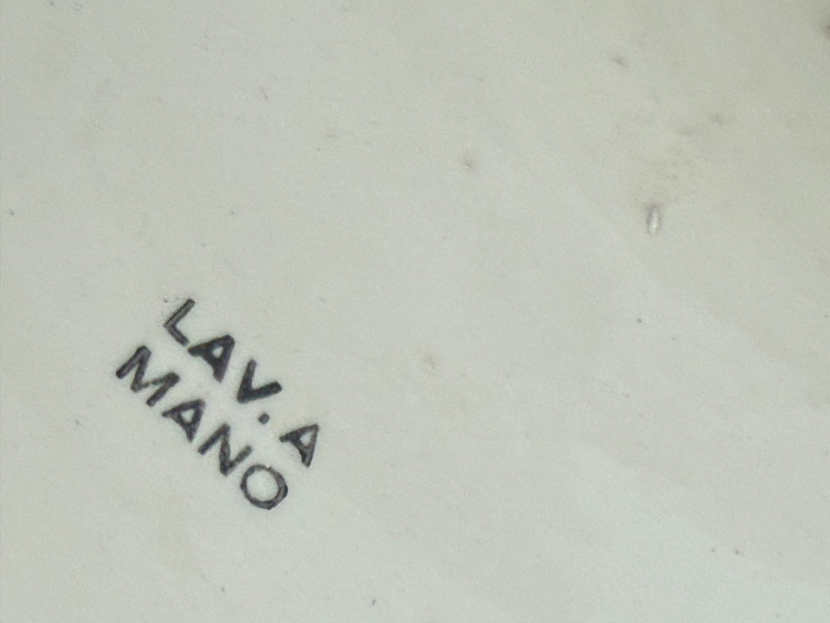 Supporto per piante in ceramica dipinto a mano