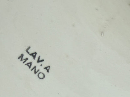 Supporto per piante in ceramica dipinto a mano