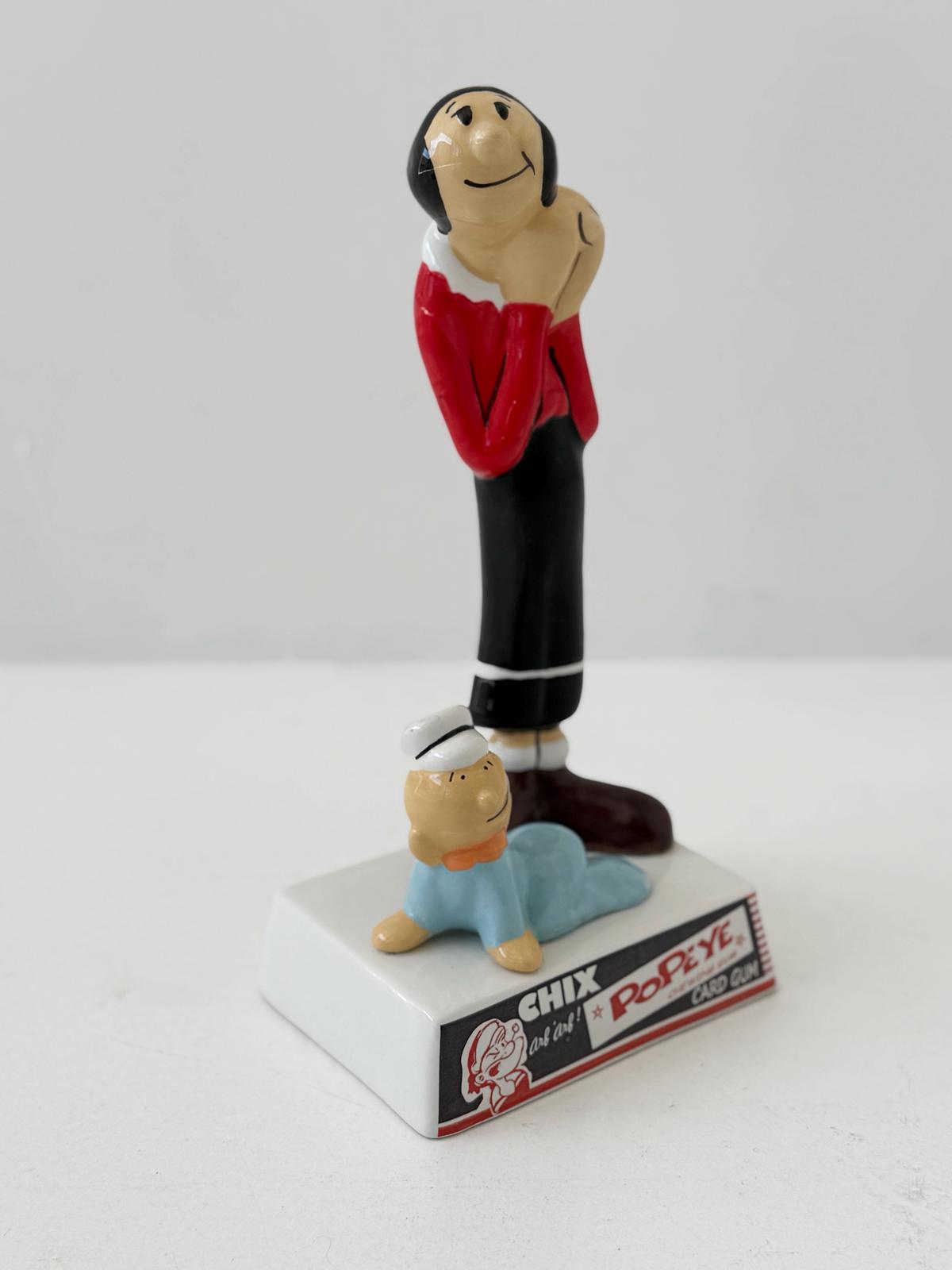 Olivia & Swee'Pea – Popeye "Chix Card Gum" Advertising Figure