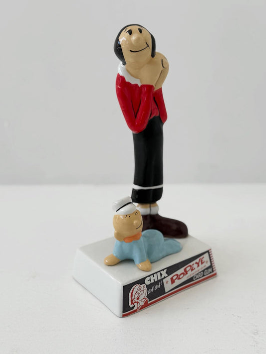 Olivia & Swee'Pea – Popeye "Chix Card Gum" Advertising Figure