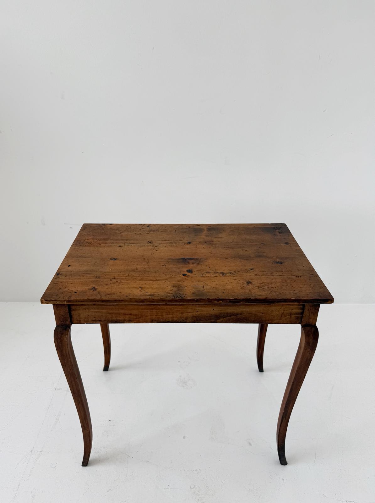 Rustic Walnut Work Table, 19th Century Italy