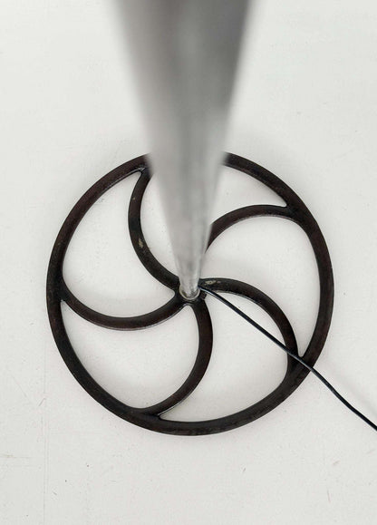 Industrial floor lamp in enameled metal, 1950s–1960s