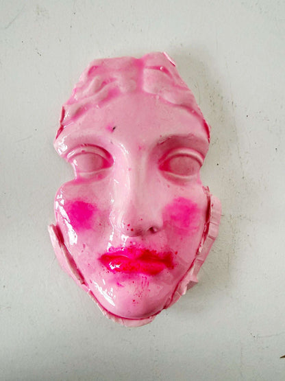 Hand-molded and finished gesso- Annarosa