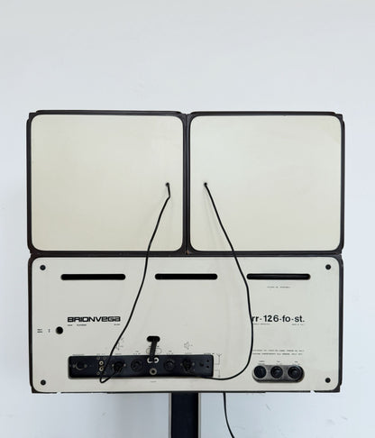 Brionvega RR 126 FO/ST 2 – Stereo radio-phonograph with original trolley