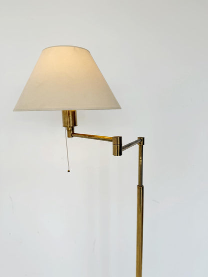Lampada da ponte regolabile in ottone, anni '70