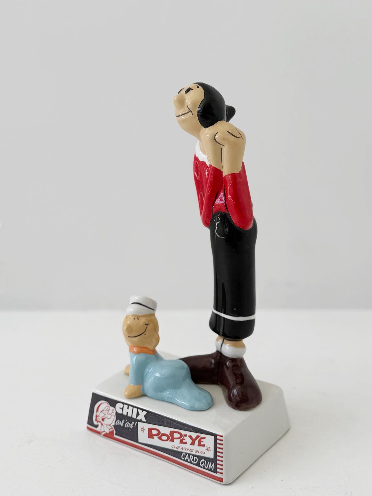 Olivia & Swee'Pea – Popeye "Chix Card Gum" Advertising Figure