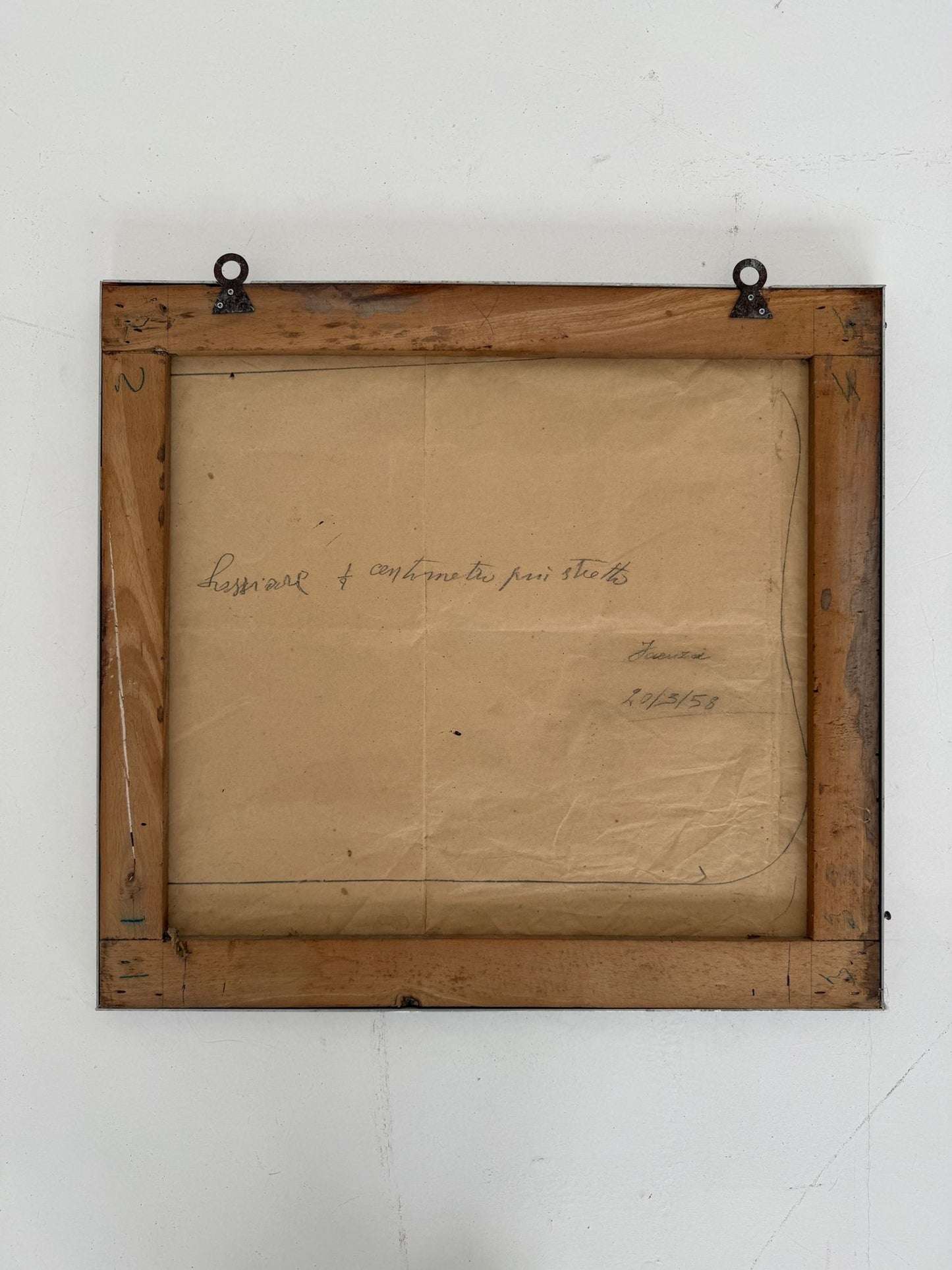 Specchio molato da parete, Italia, 1958.