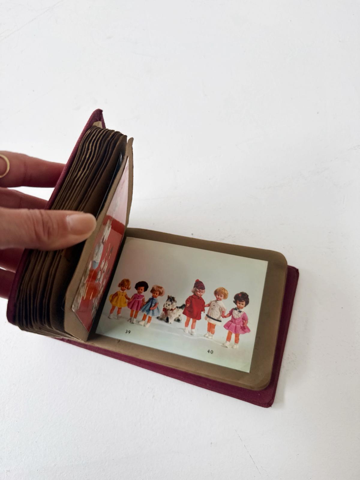 This collection is an advertising sample album of "Folletto" postcards, likely dating back to the 1950s or early 1960s.