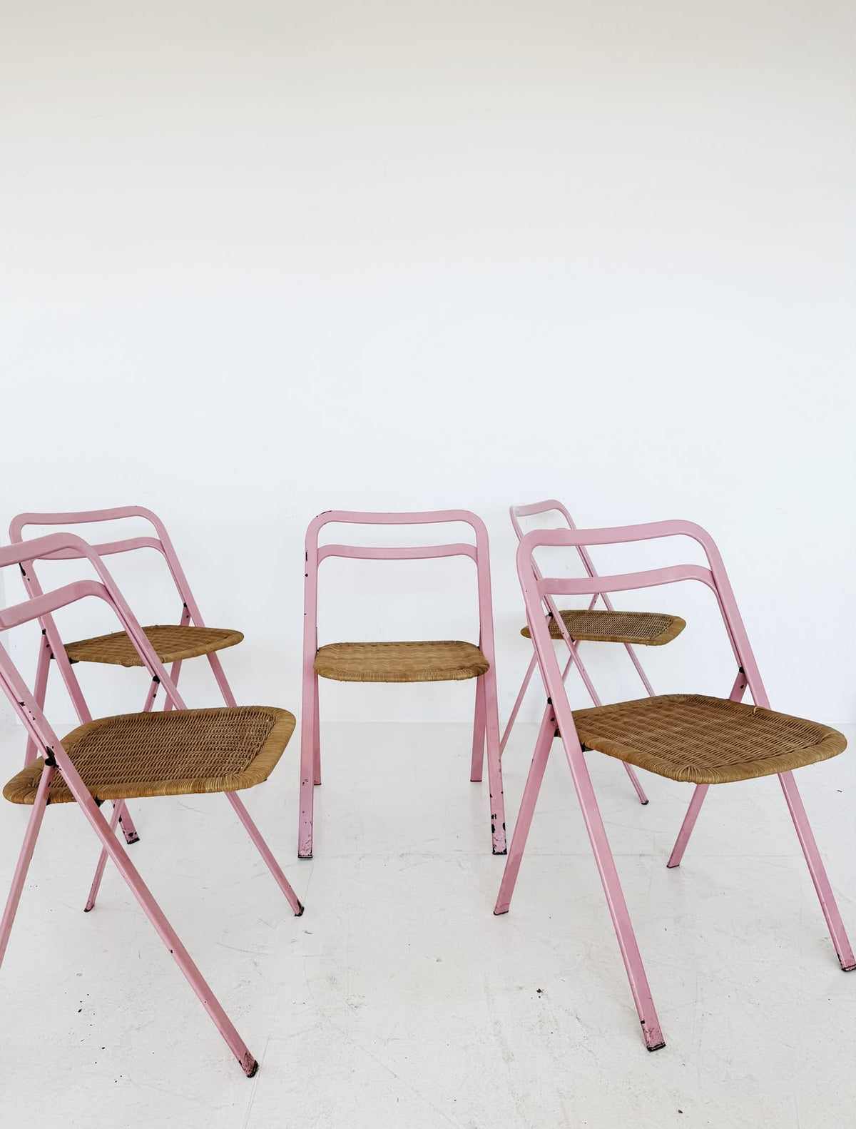 Set di 5 sedie pieghevoli Cattelan per Cidue – Design italiano
