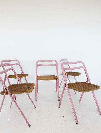 Set di 5 sedie pieghevoli Cattelan per Cidue – Design italiano

