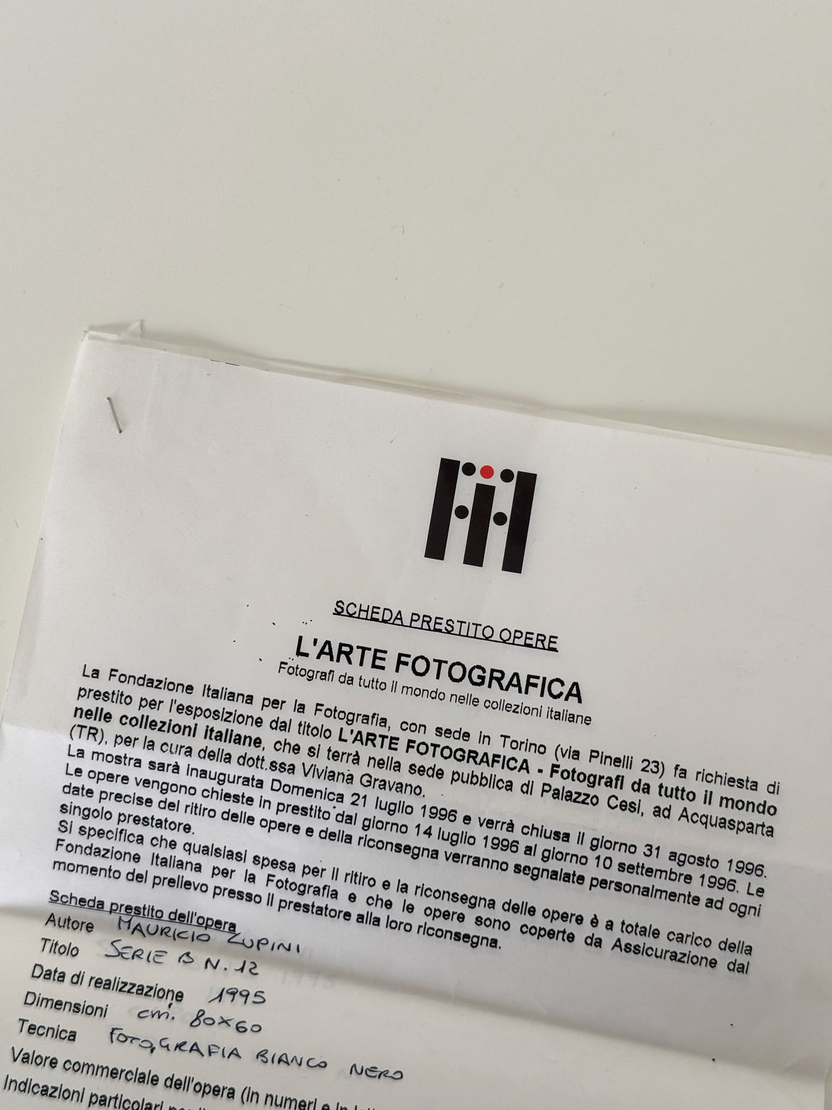 Lupini – Serie B, No. 12, 1995