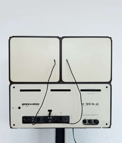 Brionvega RR 126 FO/ST 2 – Stereo radio-phonograph with original trolley