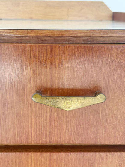 Wooden Chest of Drawers with Laminate Top