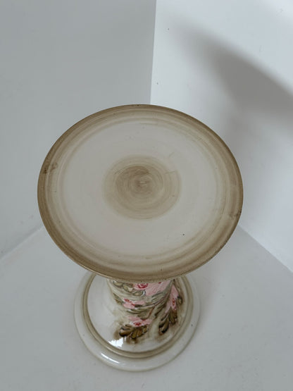 Supporto per piante in ceramica dipinto a mano