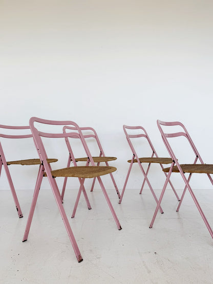 Set di 5 sedie pieghevoli Cattelan per Cidue – Design italiano
