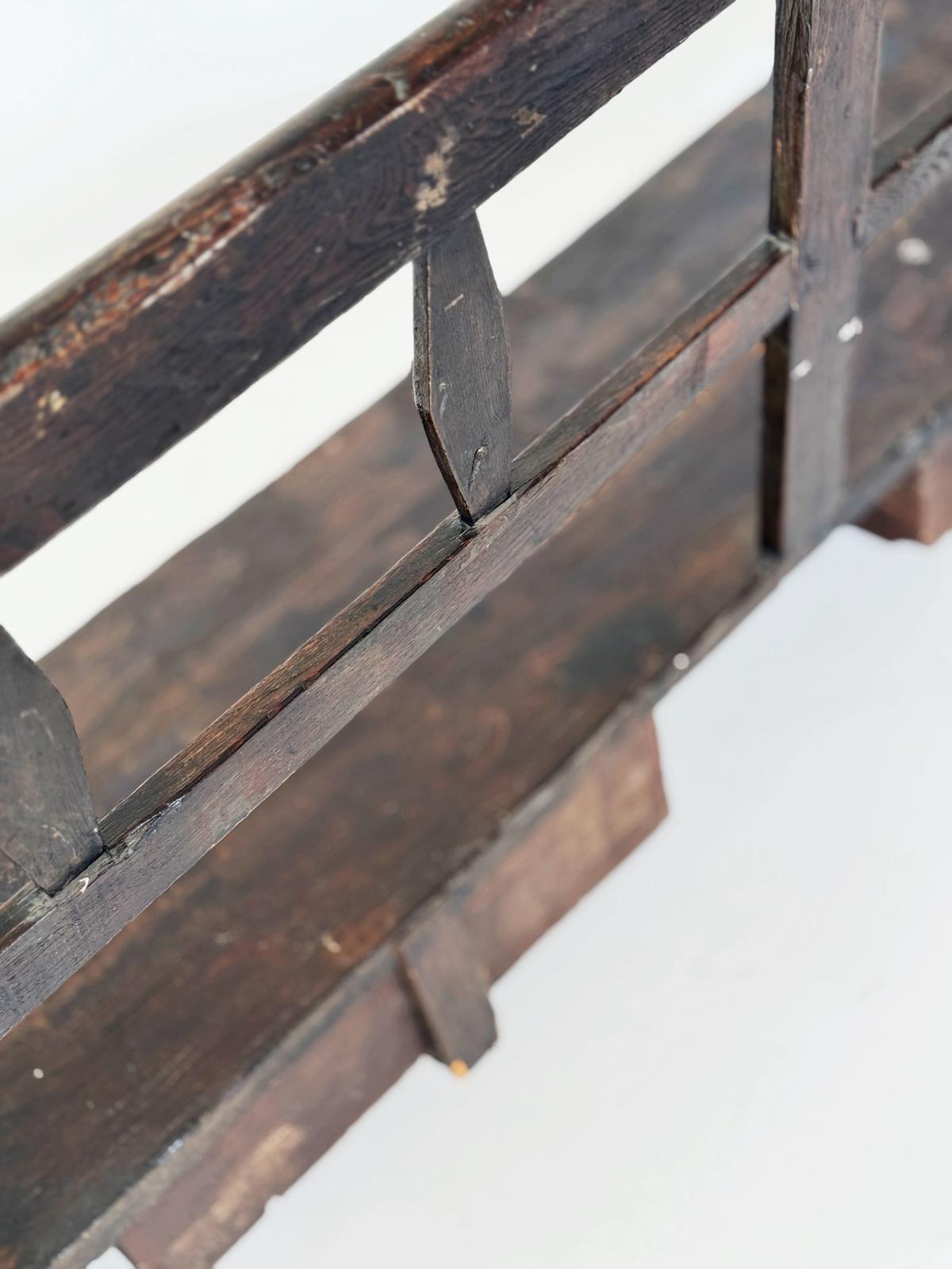 Panca antica in legno massello – XIX secolo