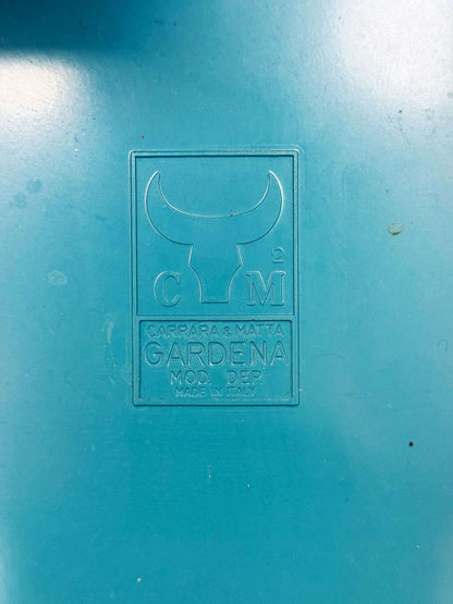 Modular wall-mounted container in molded plastic, produced by Carrara & Matta (C²M), Gardena model, made in Italy.